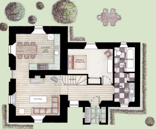Gamekeeper's Cottage Ground Floor Plan