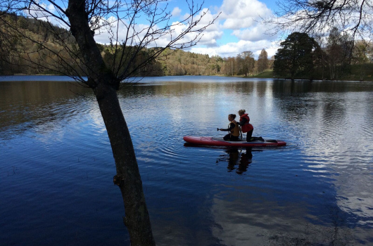 Canoe, Loch Monzievaird Holiday Lodges, Crieff, Perthshire Canoe