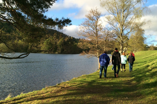 Walking, Loch Monzievaird Holiday Lodges, Crieff, Perthshire Walking
