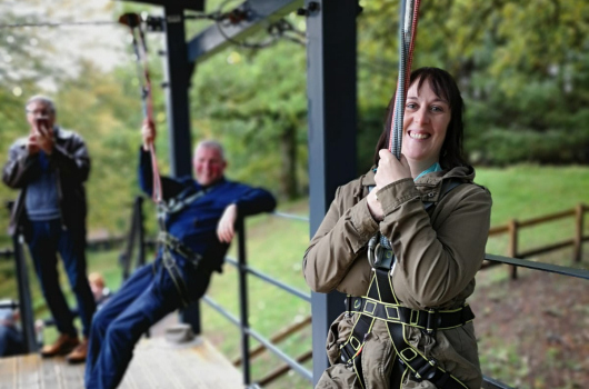 Zip-Line, Loch Monzievaird Holiday Lodges, Crieff, Perthshire Zip-Line
